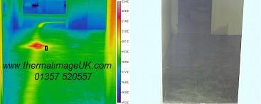Image of an underfloor thermal image