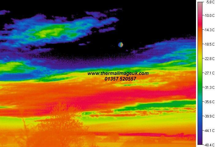 An example of an aerial thermal image survey