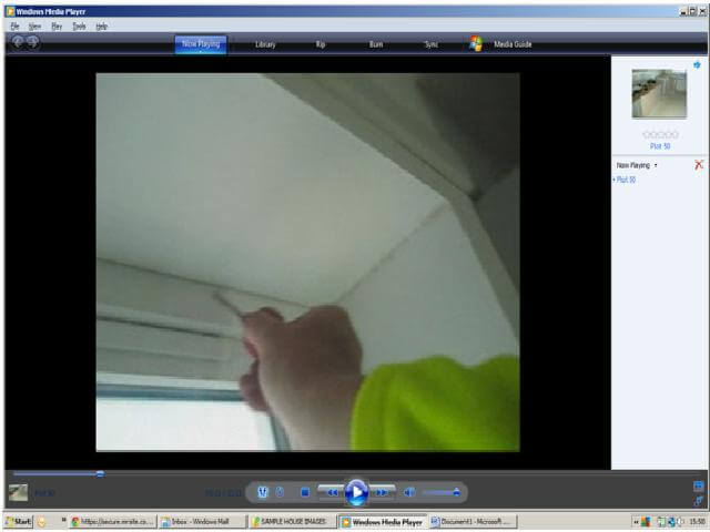 Smoke testing during air permeability test