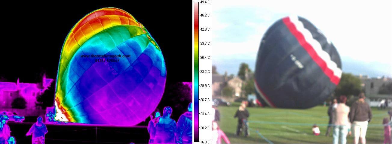 Image showing the heat loss in a hot air balloon