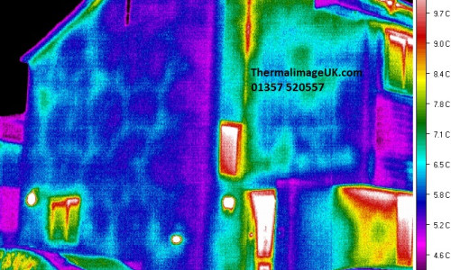 Photo of a Thermal Image on a home