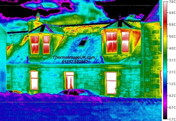 Photo of a residential thermal imaging survey