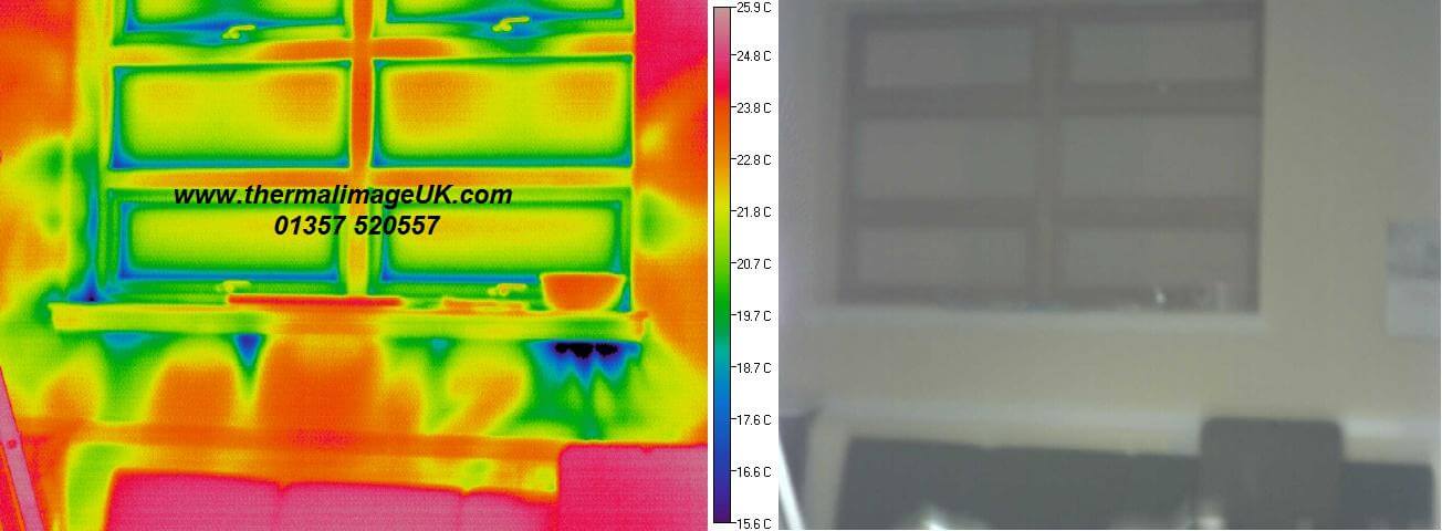 Image of thermal image survey in a domestic setting