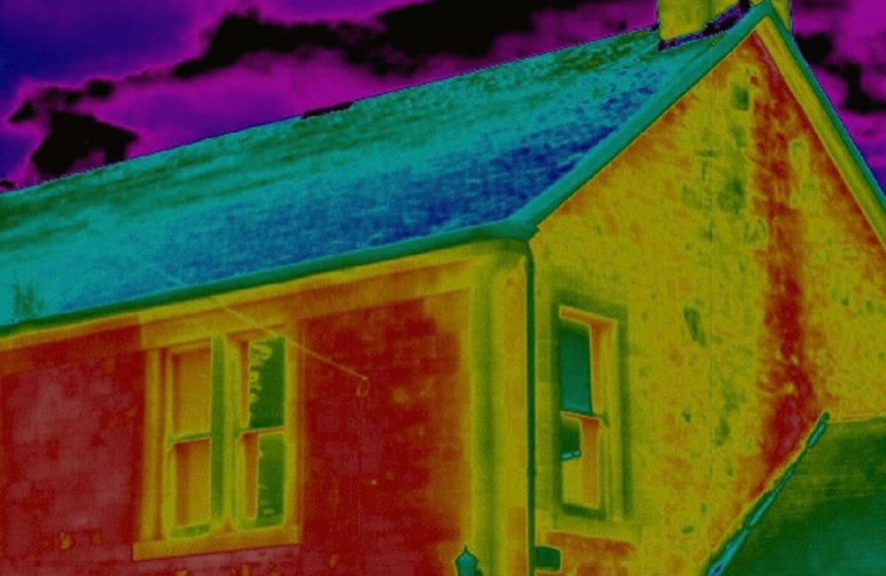 Image showing result of a thermal imaging test